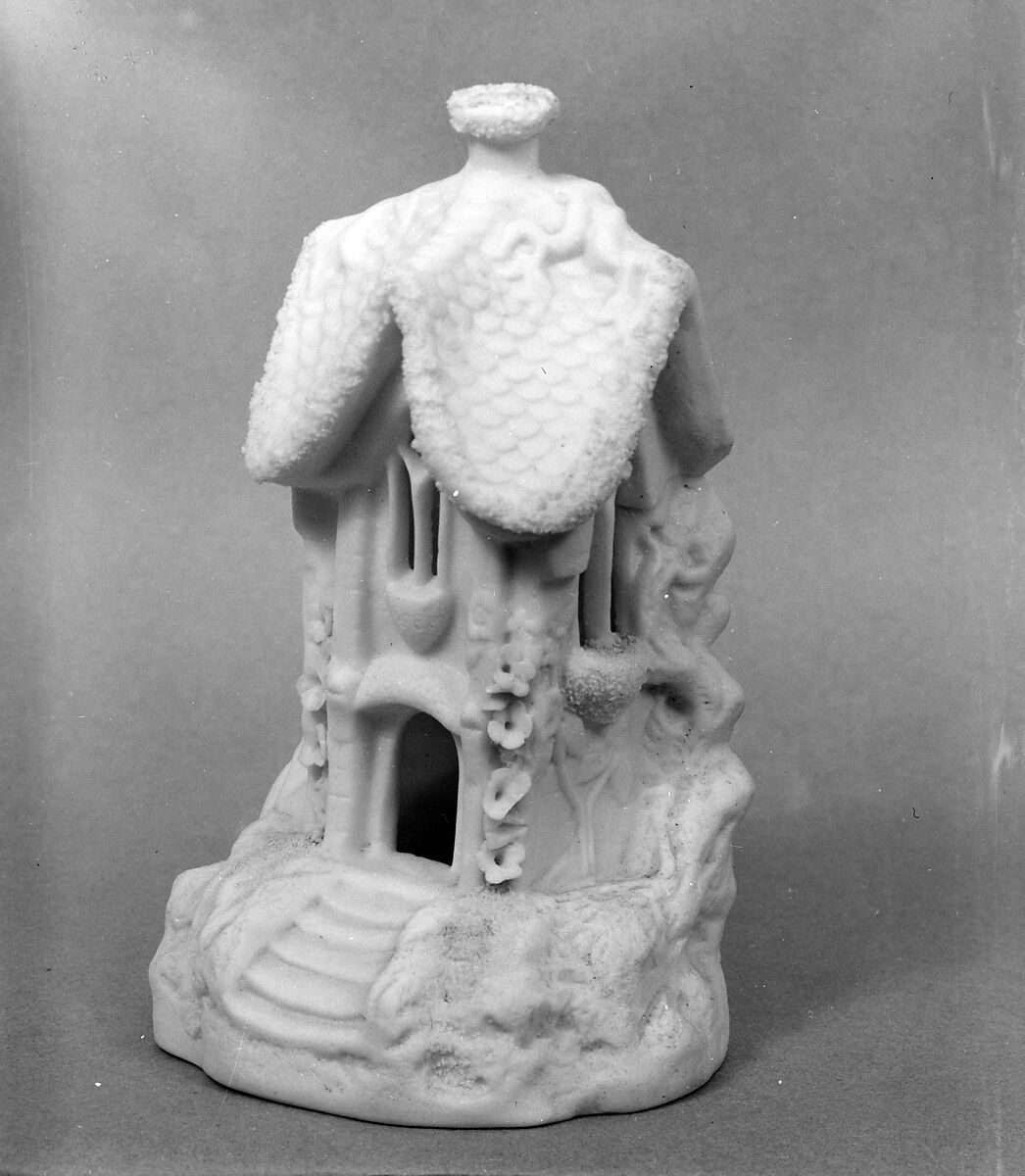 Figure of a Chapel Entrance, Parian porcelain, American 