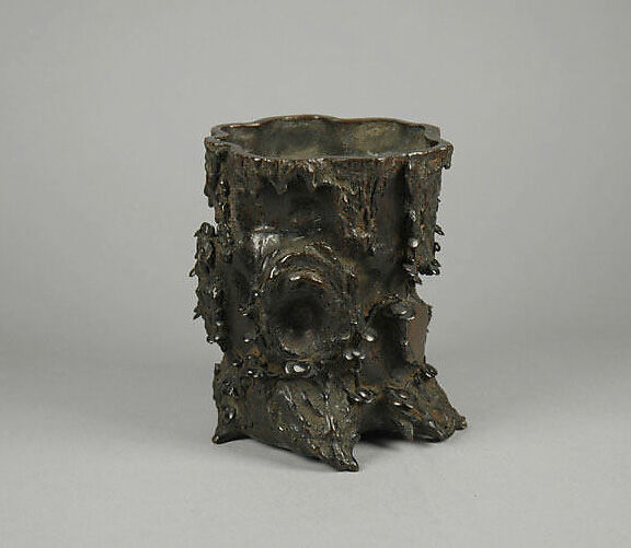 Brush Holder, Bronze, Japan 