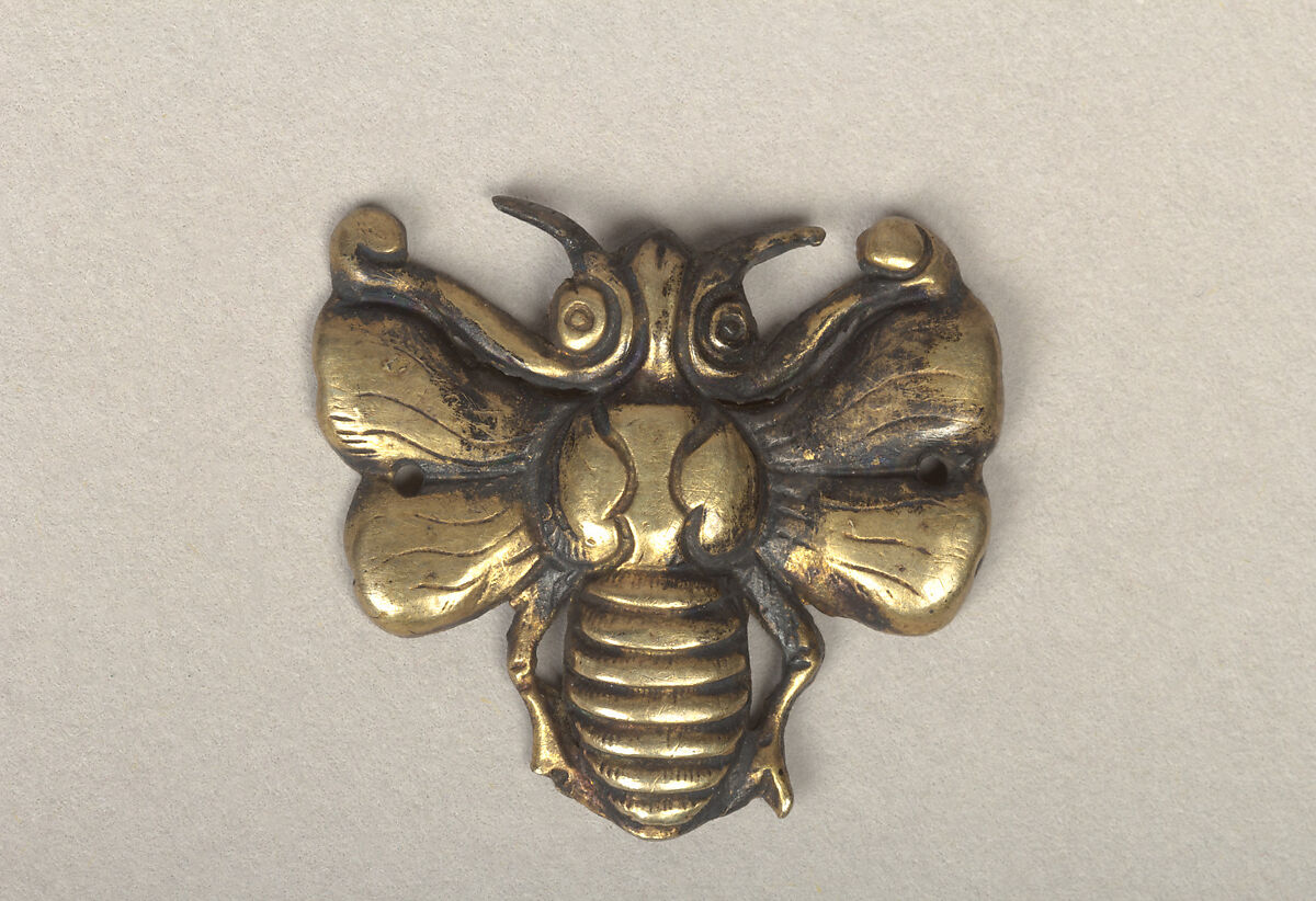 Bee-shaped ornament, Gold, Korea 