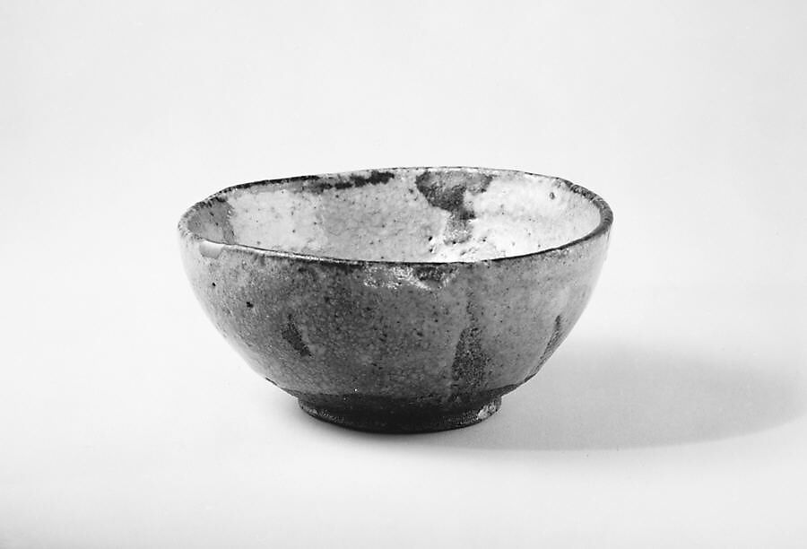 Sake cup, Painted with underglaze iron decoration (Karatsu ware), Japan 