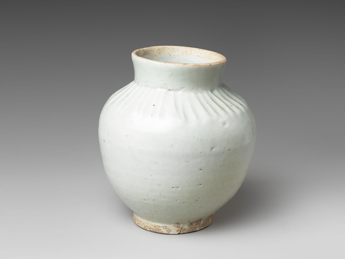 Small Jar, Porcelaneous stoneware with white glaze (Hizen ware, Arita type), Japan