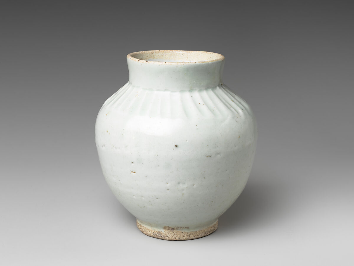 Small Jar, Porcelaneous stoneware with white glaze (Hizen ware, Arita type), Japan