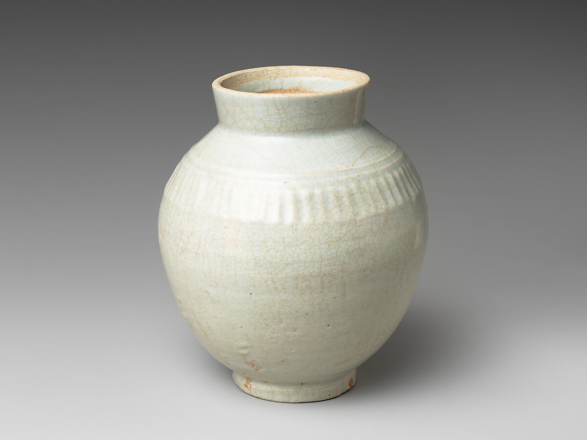 Small Jar, Porcelaneous stoneware with white glaze (Hizen ware, Arita type), Japan
