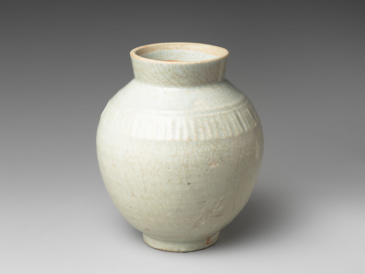 Small Jar, Porcelaneous stoneware with white glaze (Hizen ware, Arita type), Japan