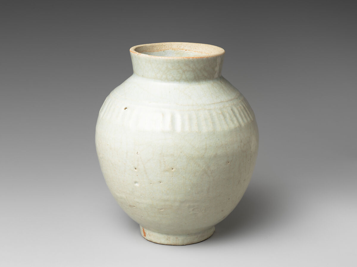 Small Jar, Porcelaneous stoneware with white glaze (Hizen ware, Arita type), Japan