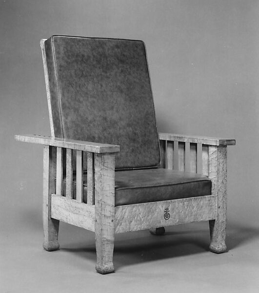 Reclining Morris Chair, Roycroft (1895–1938), Bird's-eye maple, American 