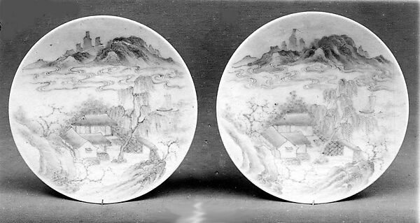 Saucer with Landscape Design