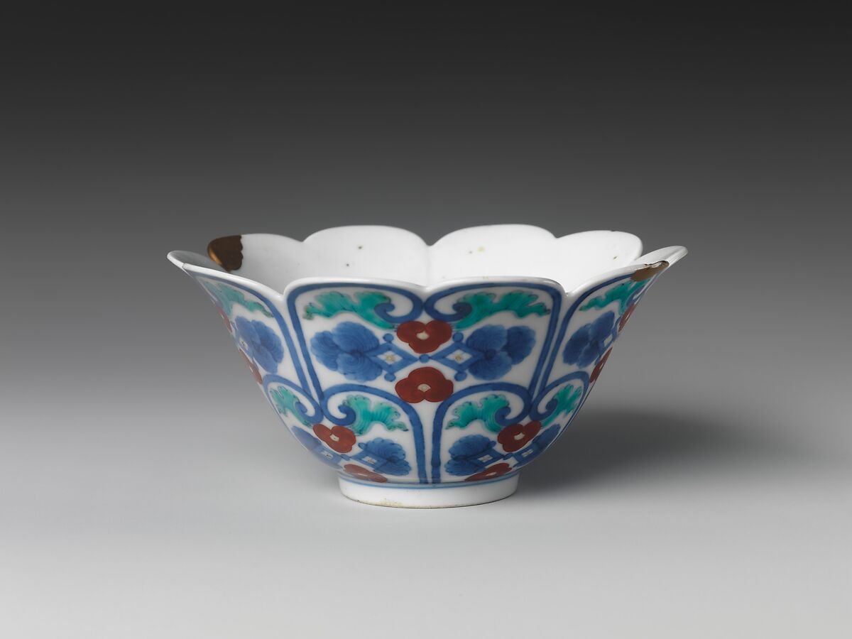 Cup in the Shape of a Blossom, Porcelain with enamels (Nabeshima ware), Japan 