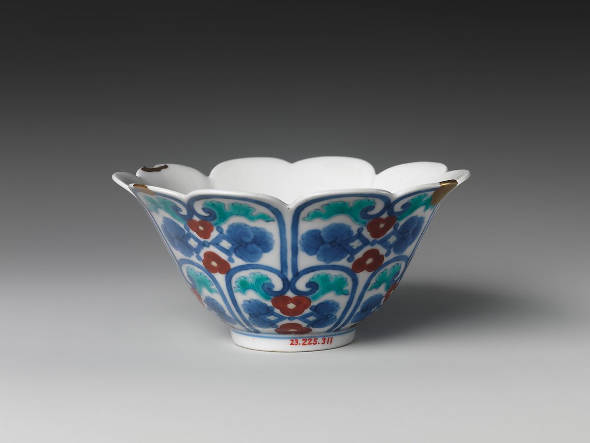 Cup in the Shape of a Blossom, Porcelain with enamels (Nabeshima ware), Japan