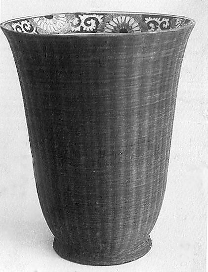 Cup with Bird-and-Flower Design and Basketry Exterior, Zōshuntei Sanpo (brand name used 1841–78), Porcelain with overglaze polychrome enamels, fine basketwork exterior (Arita ware, product of Hisatomi Yojibei), Japan