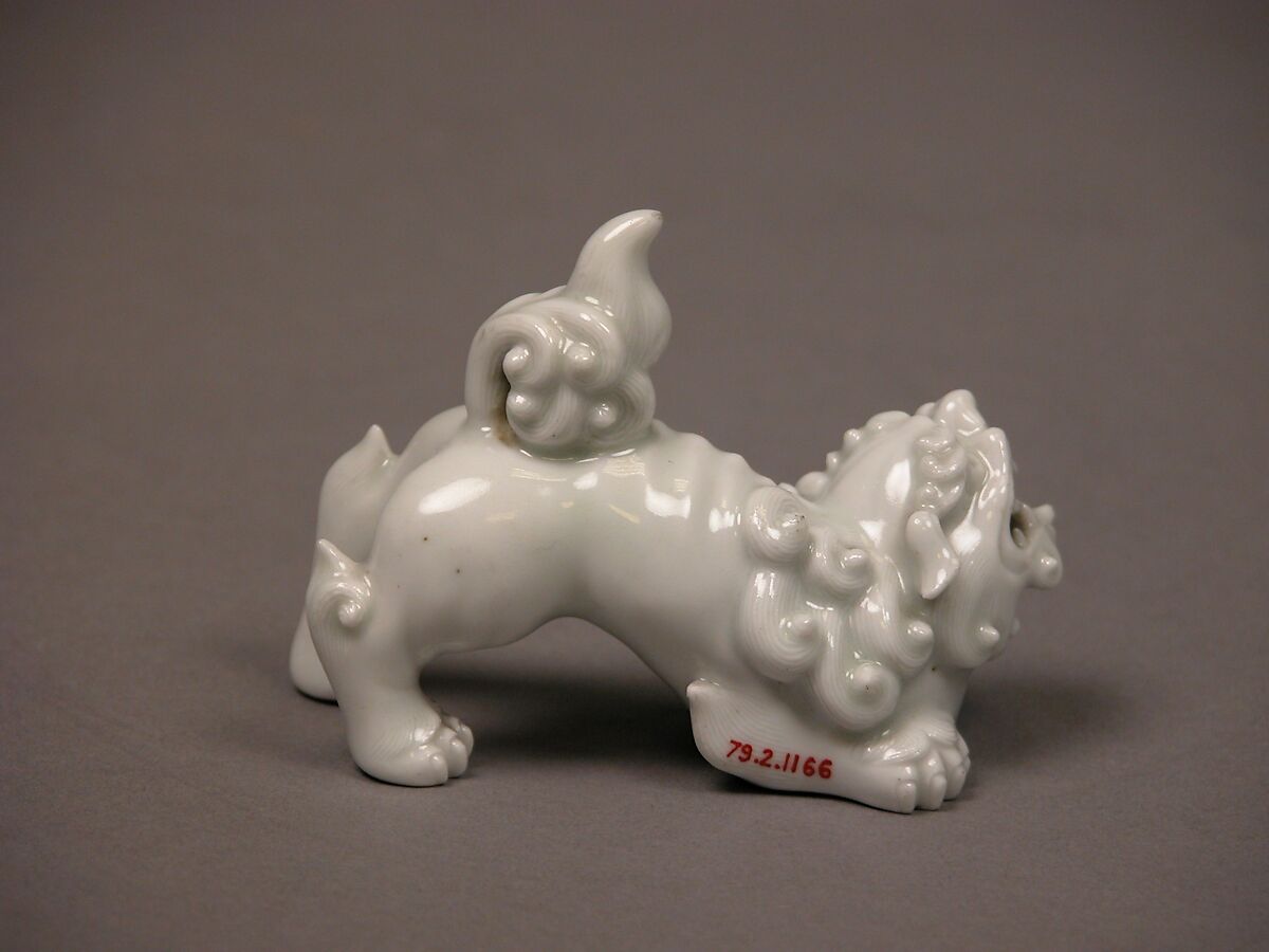 Chinese Lion, White porcelain (Hirado ware), Japan