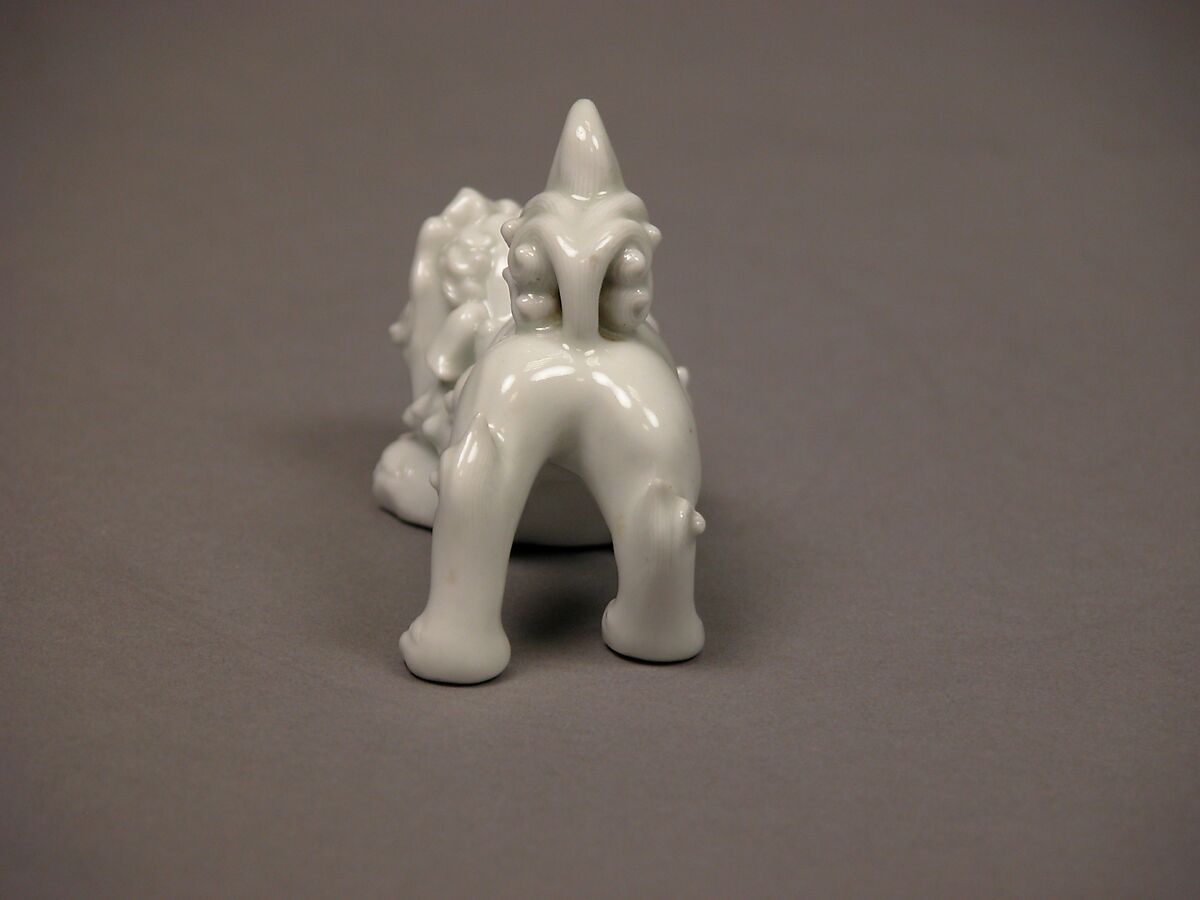 Chinese Lion, White porcelain (Hirado ware), Japan