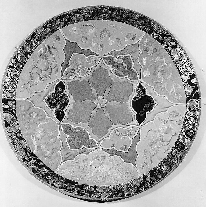 Mirror case, Silk, China