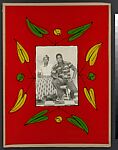 Couple, Malick Sidibé (Malian, Soloba 1936–2016 Bamako), Gelatin silver print in original frame of reverse-painted glass, tape, cardboard, string