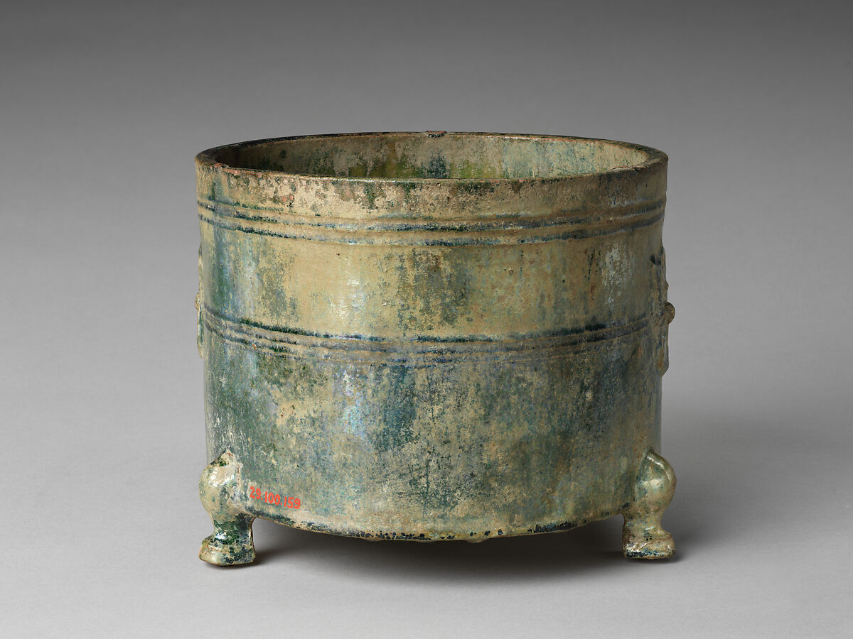 Cylindrical Vessel (Lien), Pottery, China 