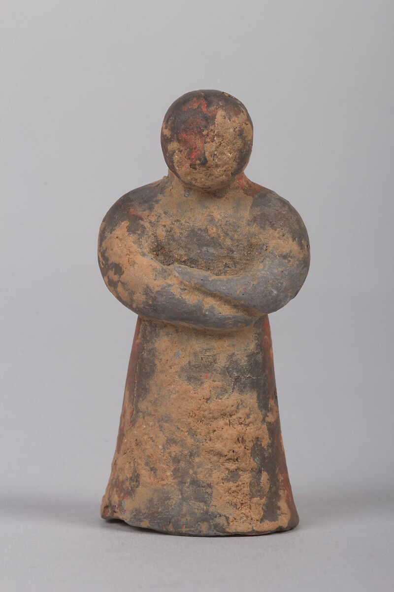 Figure of a woman, Baked clay, China 