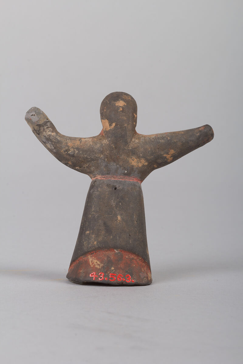 Figure of a woman, Baked clay, China