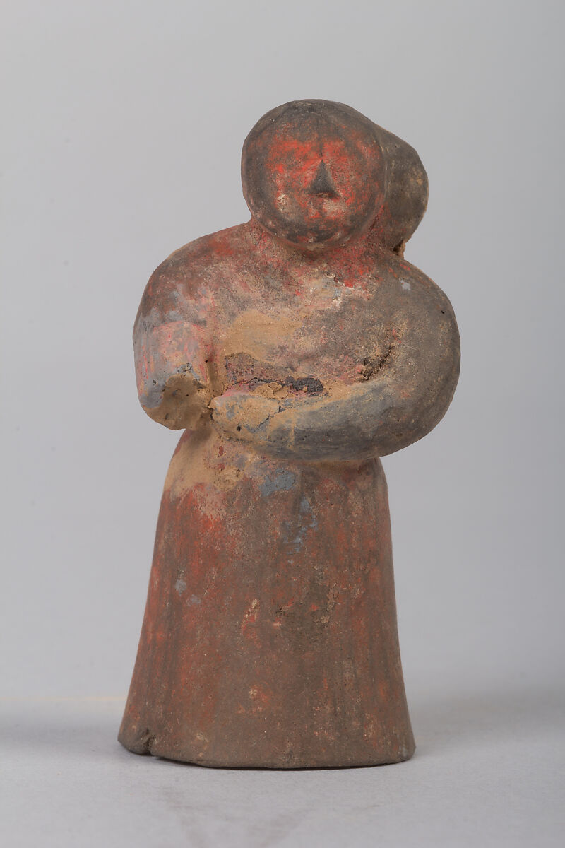 Figure of a woman, Baked clay, China 
