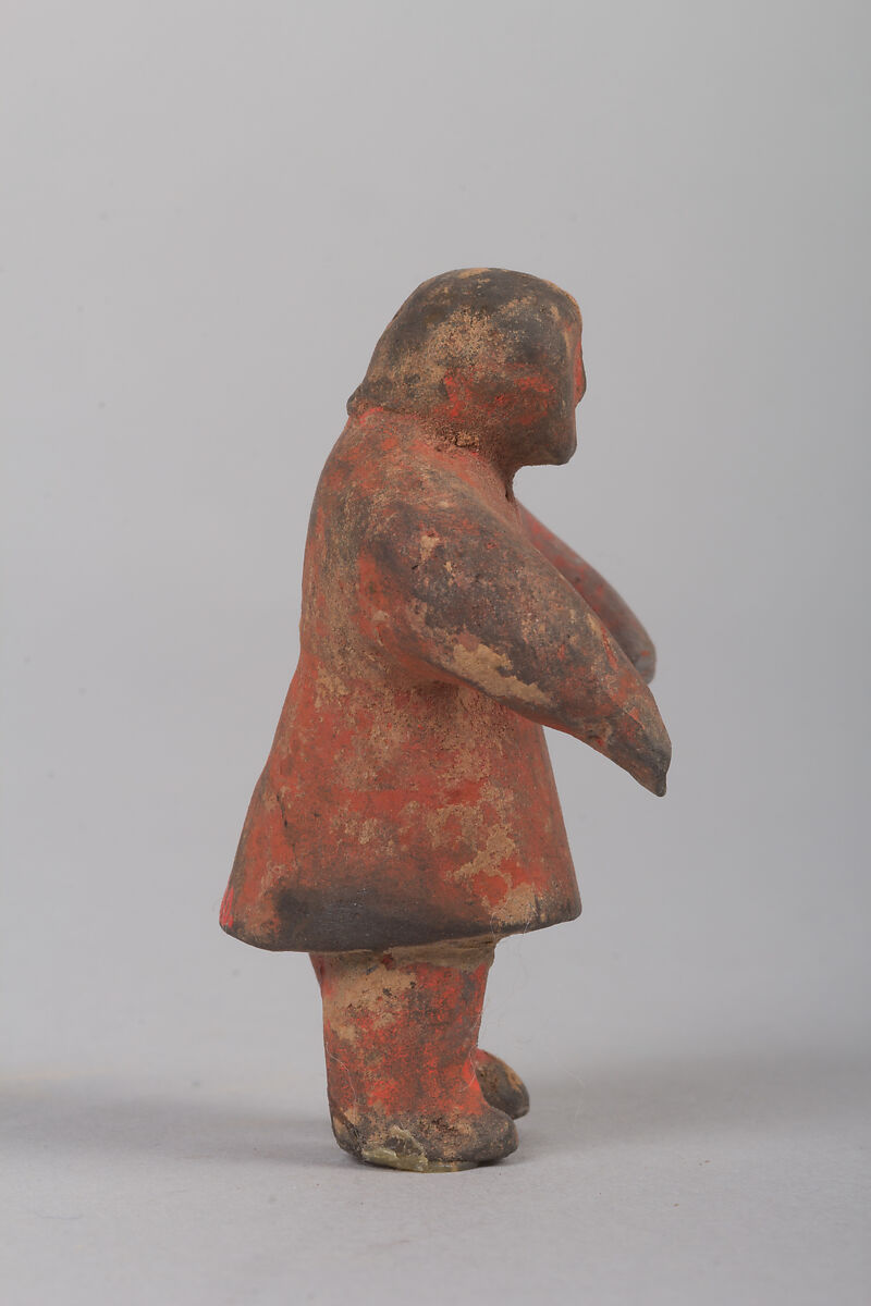 Figure of a child, Baked clay, China