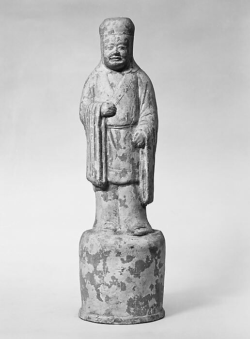 Official Standing on High Base, Terracotta, China 