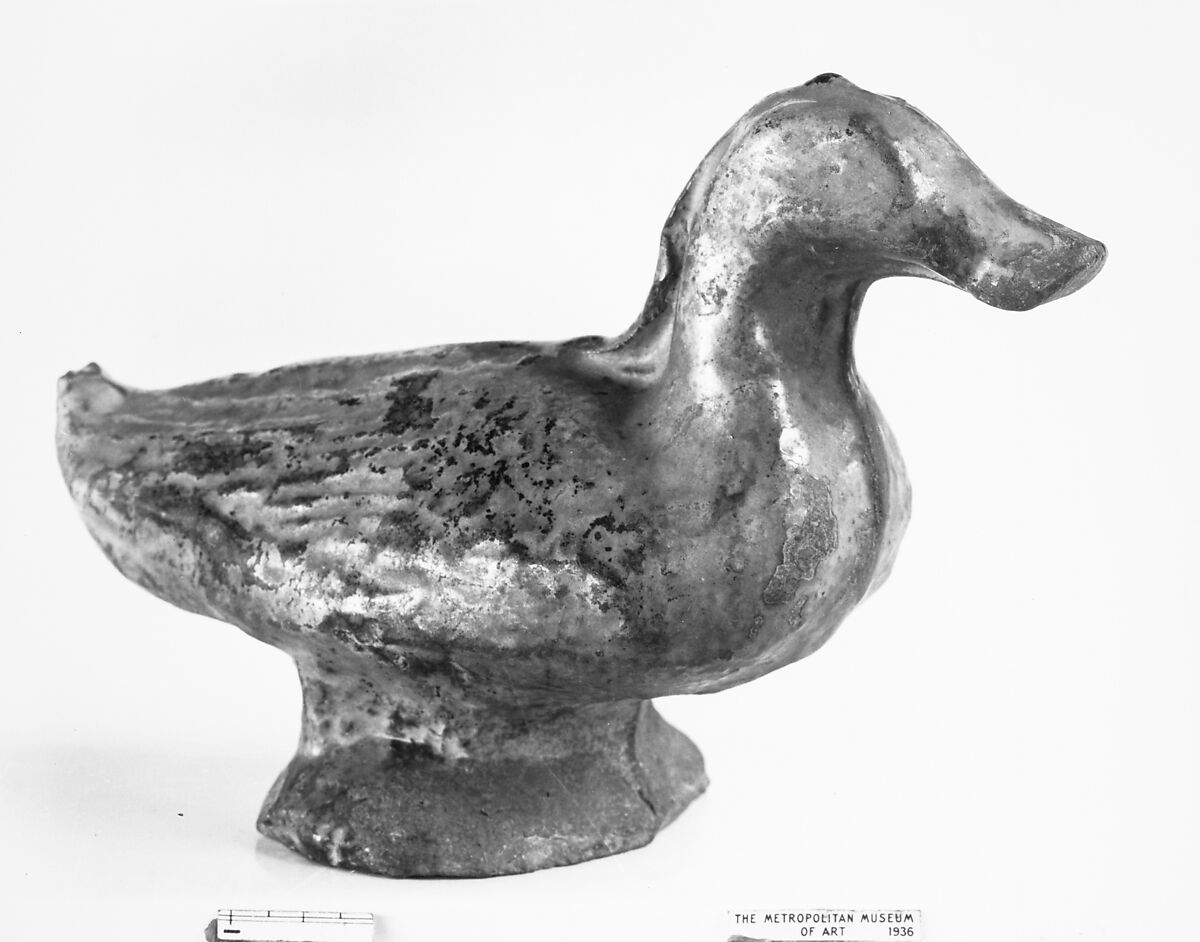 Figure of a Duck, Red pottery, China 