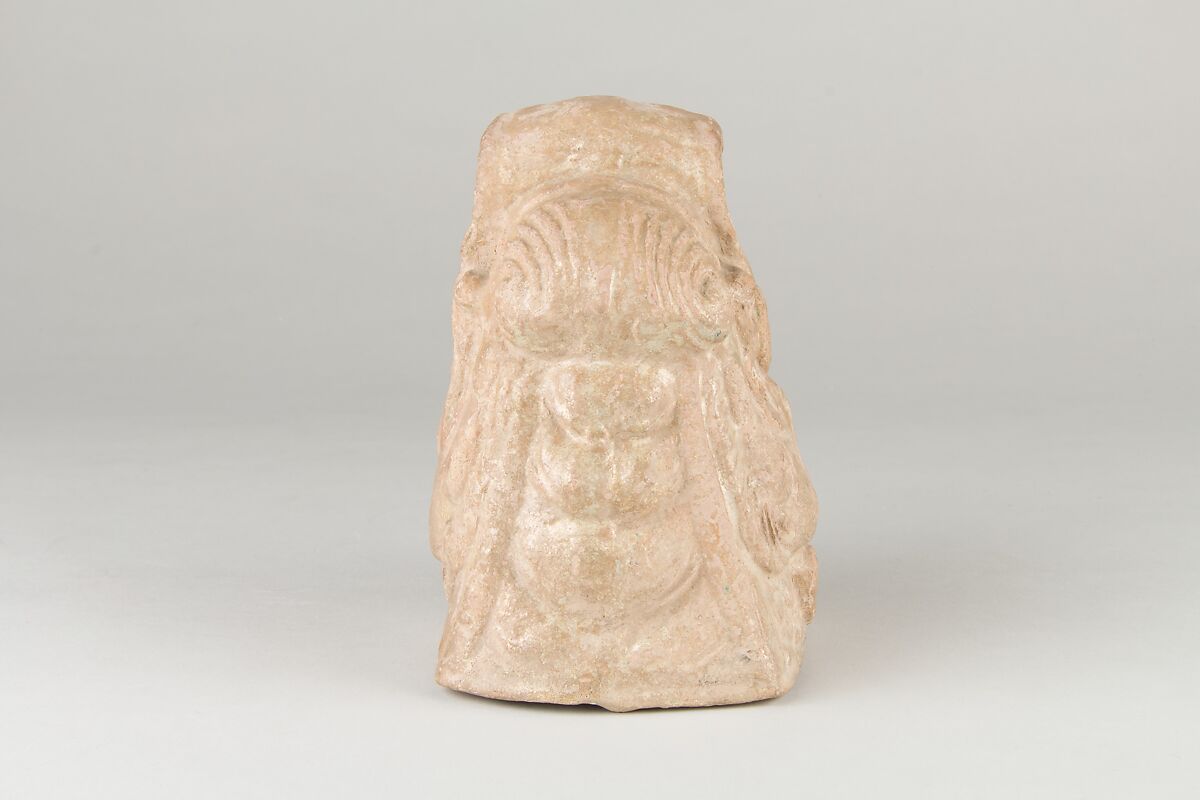 Dragon head (Architectural part), Earthenware, China