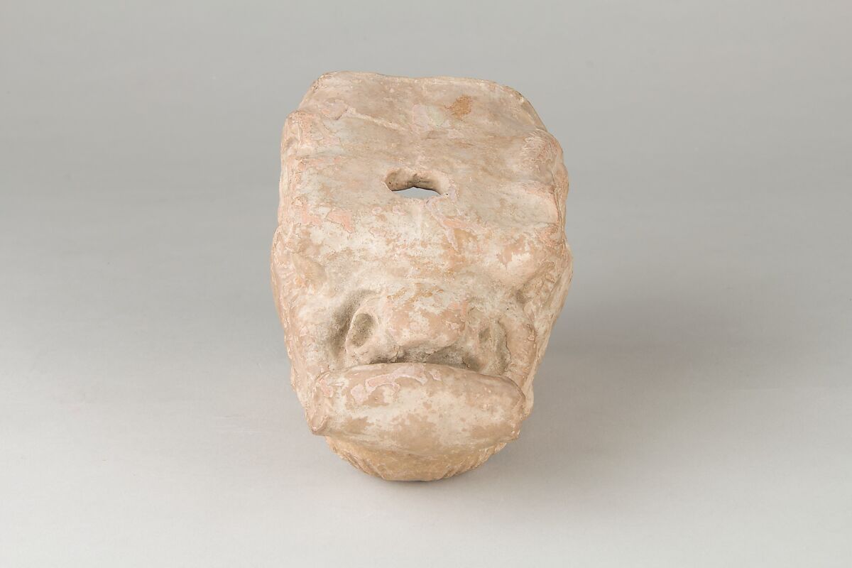 Dragon head (Architectural part), Earthenware, China