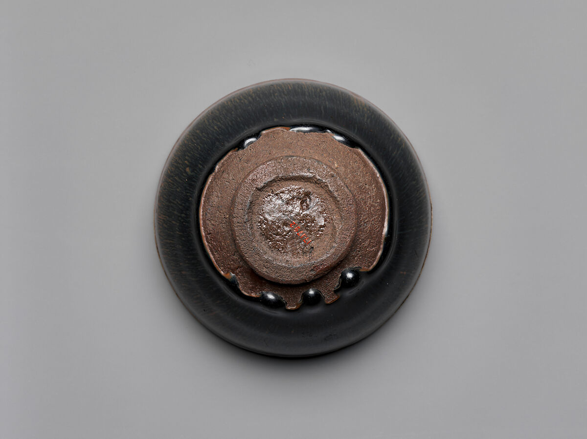 Tea Bowl with “Hare’s-Fur” Decoration, Stoneware with iron-oxide glaze (Jian ware), China