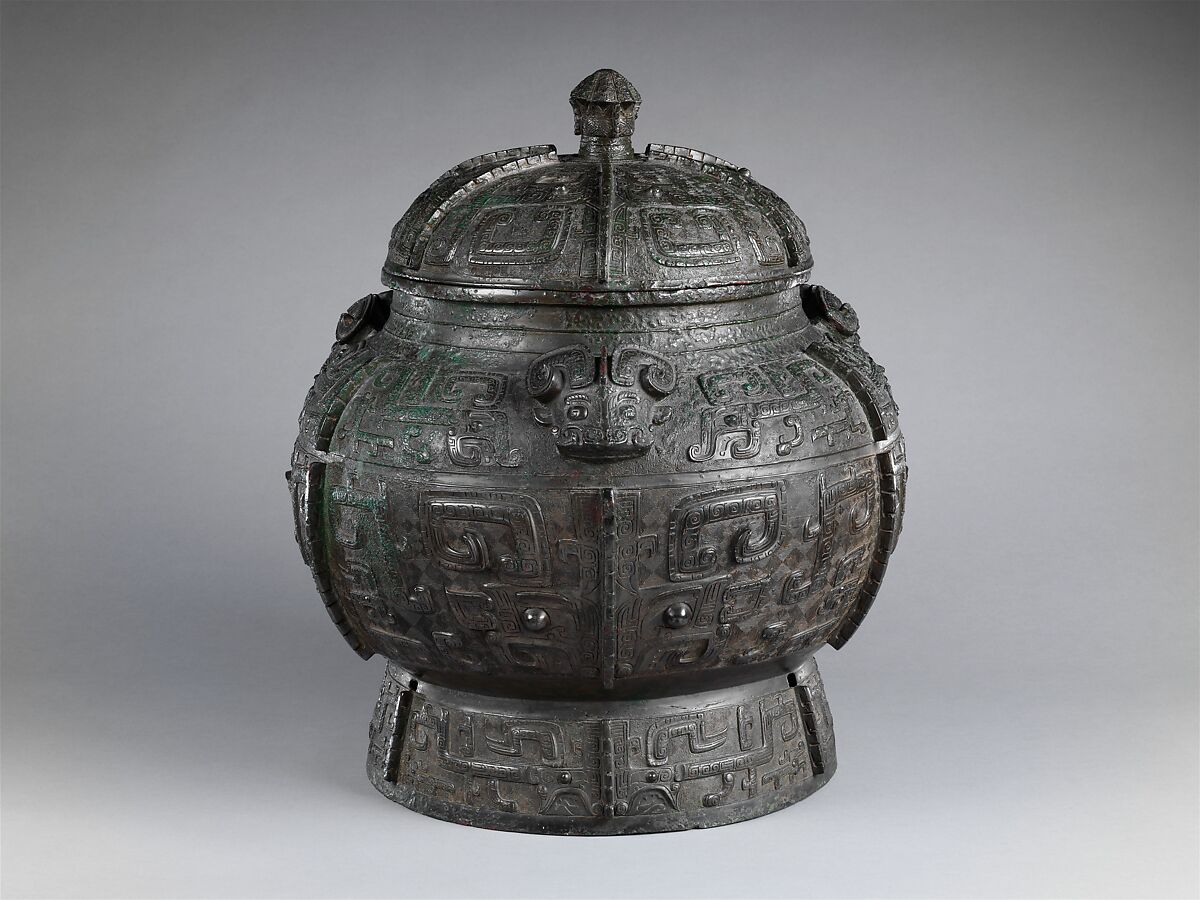 Wine container (Pou), Bronze, China 