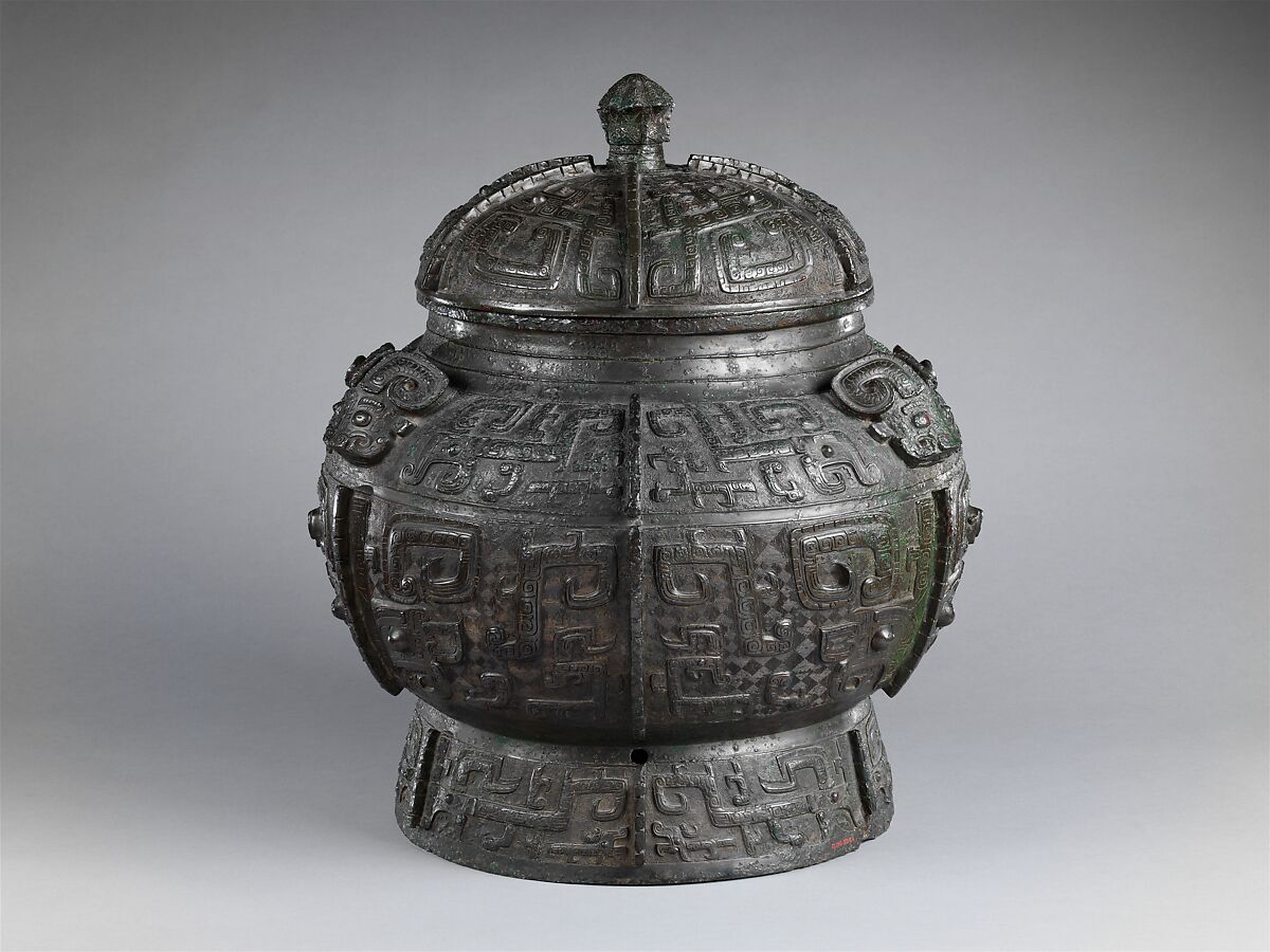Wine container (Pou), Bronze, China