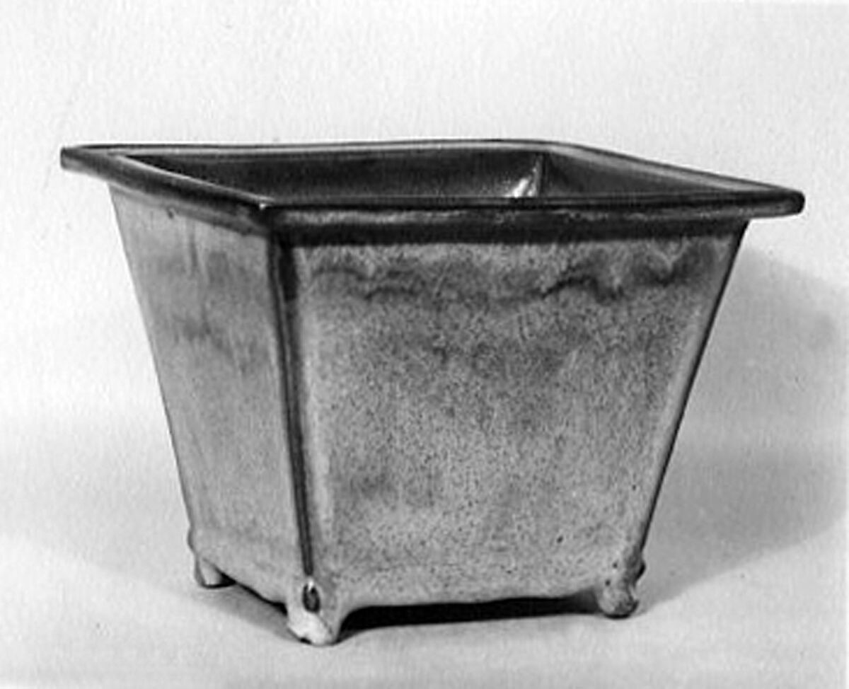 Flower Pot (one of a pair), Pottery (Jun ware), China