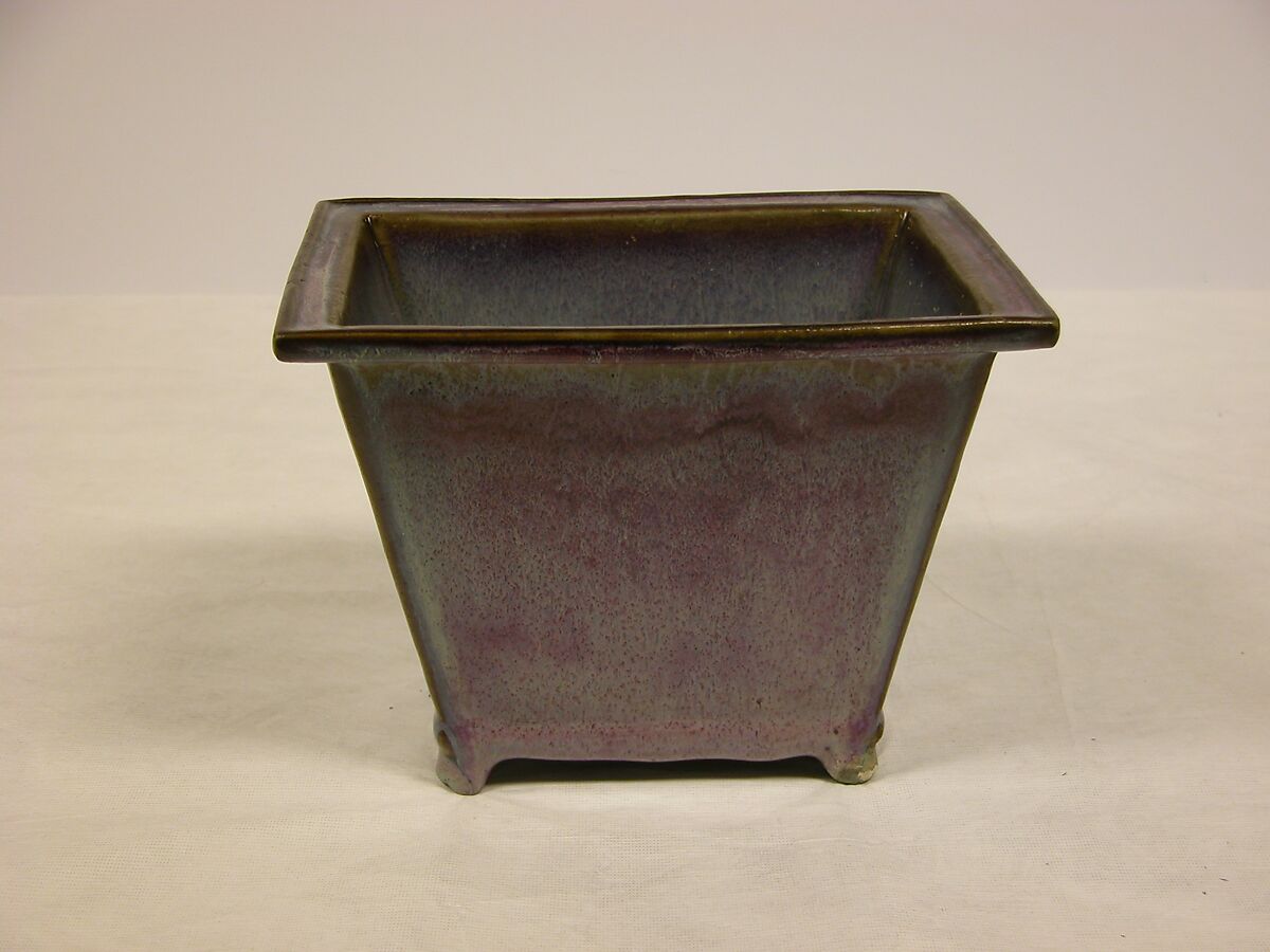 Flower Pot (one of a pair), Pottery (Jun ware), China 