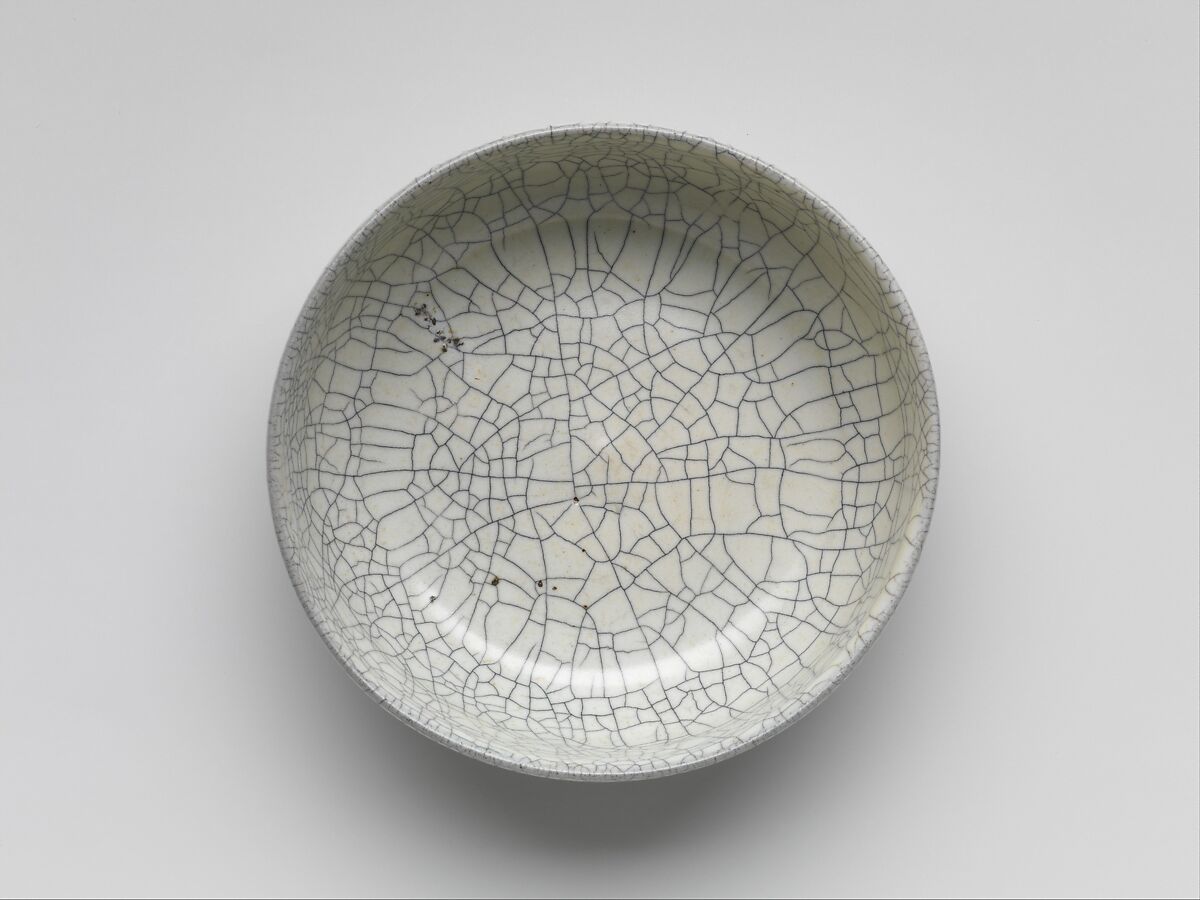 Brush washer, Stoneware with crackled glaze (Ge ware), China