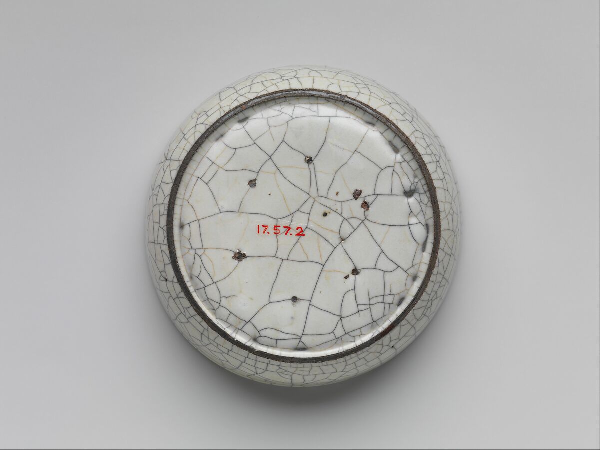 Brush washer, Stoneware with crackled glaze (Ge ware), China