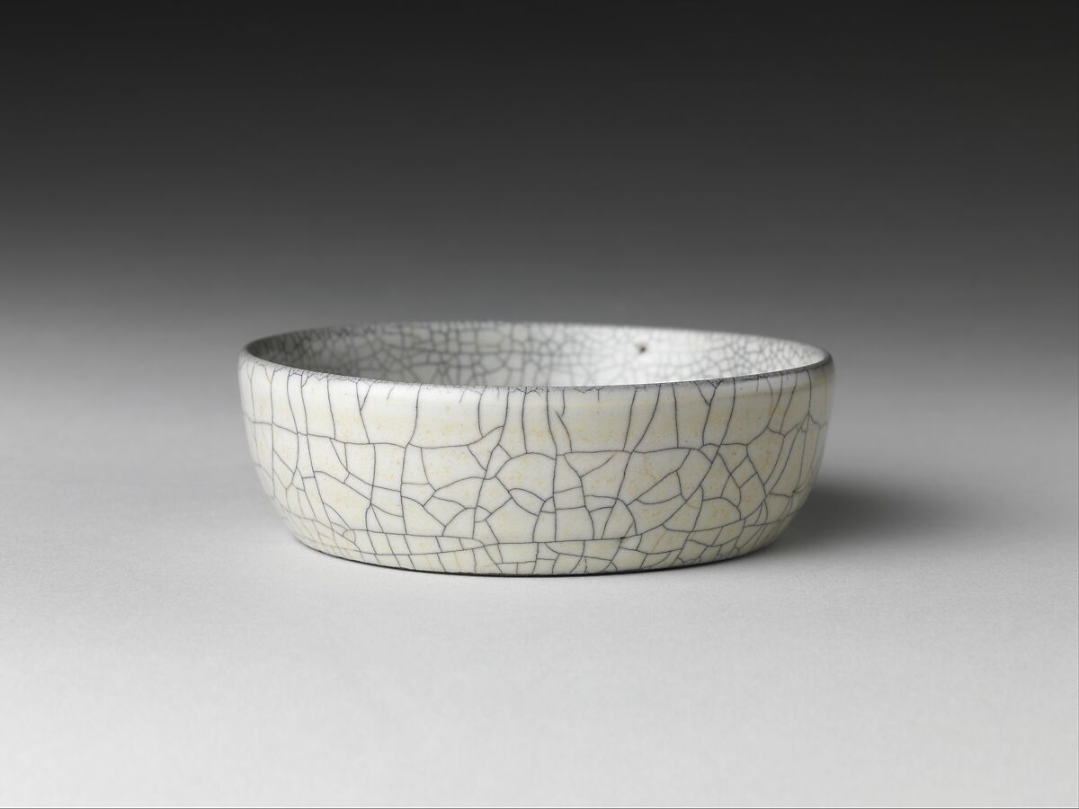 Brush washer, Stoneware with crackled glaze (Ge ware), China