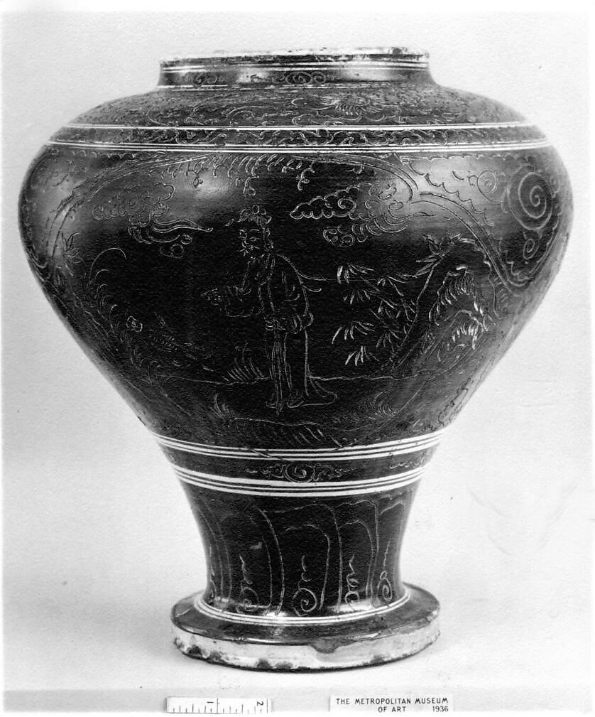 Vase, Pottery (Cizhou ware), China