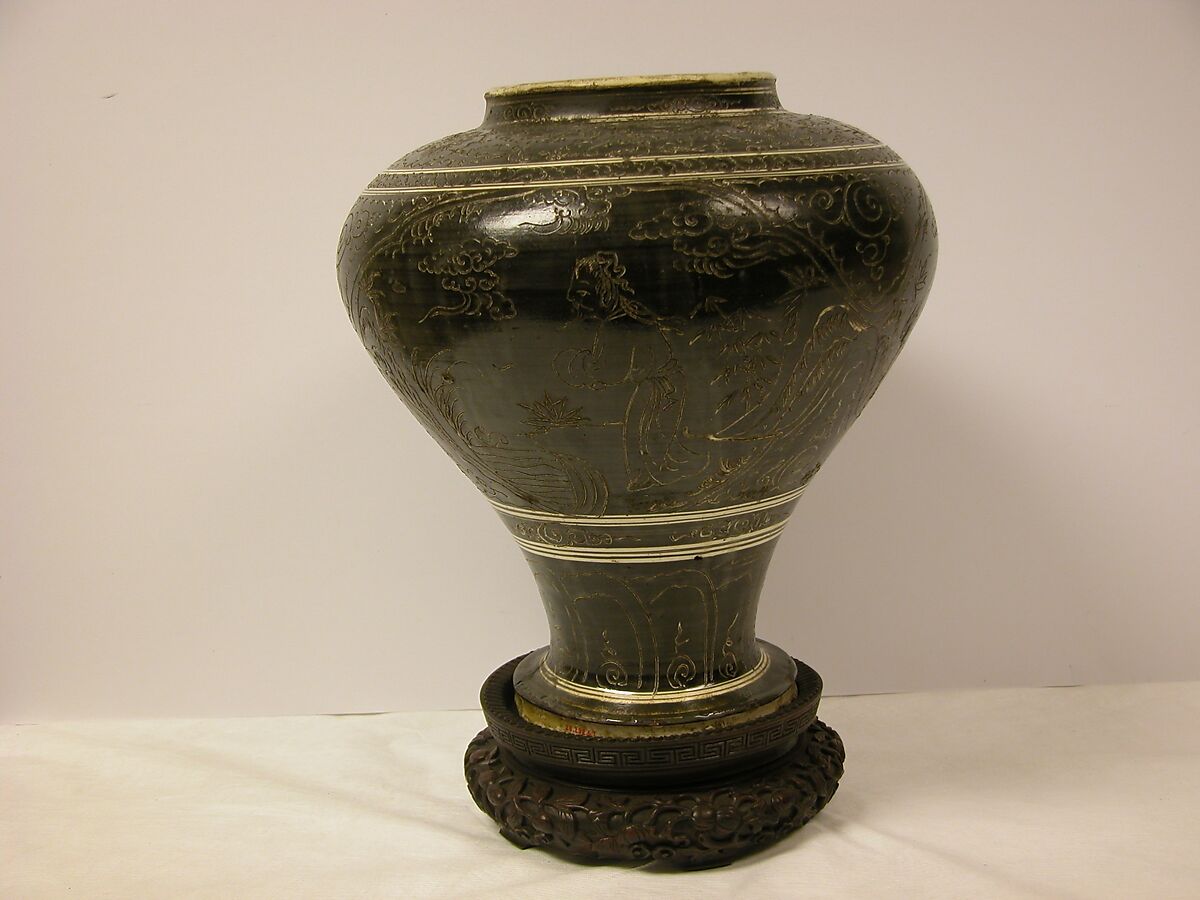 Vase, Pottery (Cizhou ware), China 