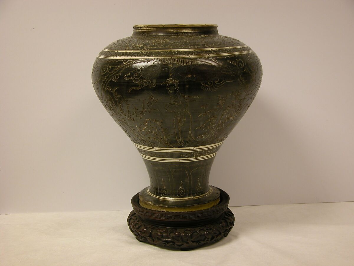 Vase, Pottery (Cizhou ware), China