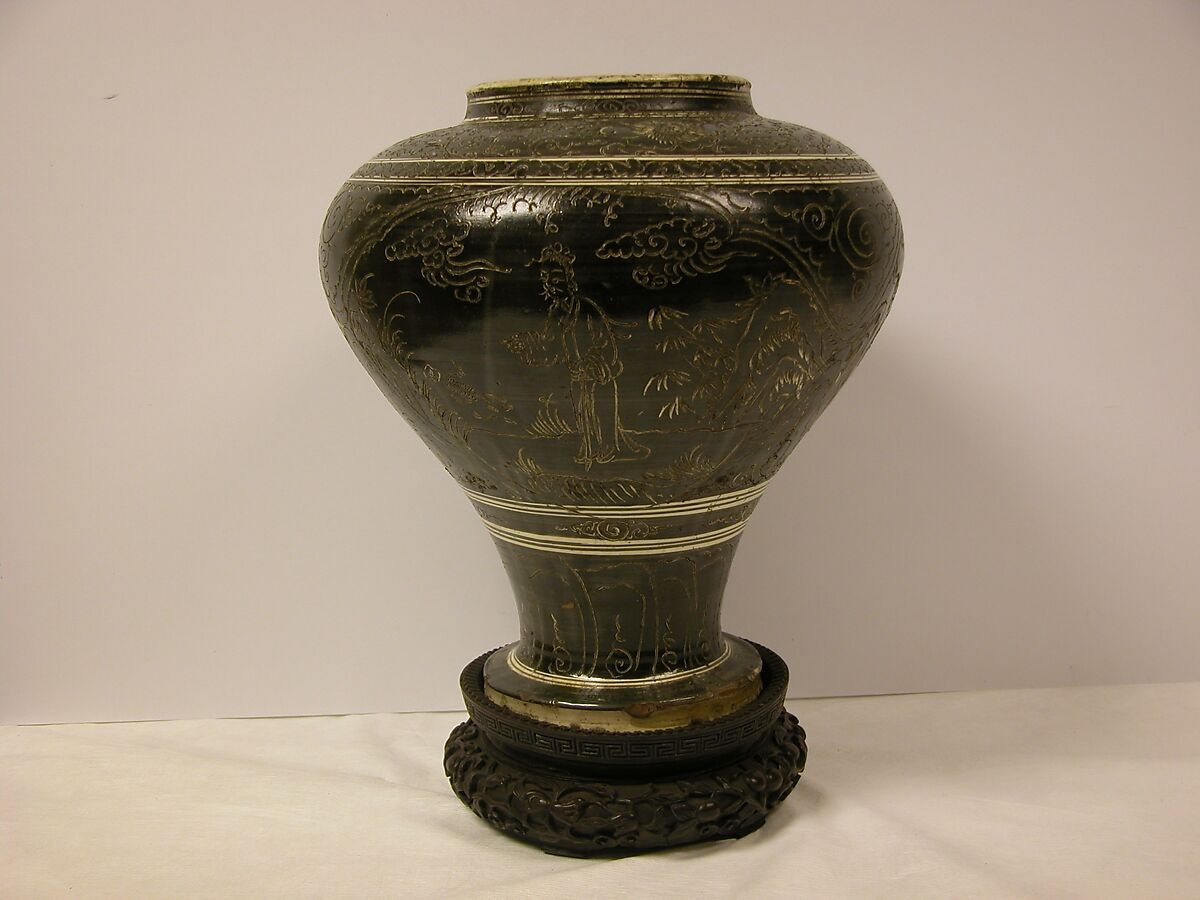 Vase, Pottery (Cizhou ware), China