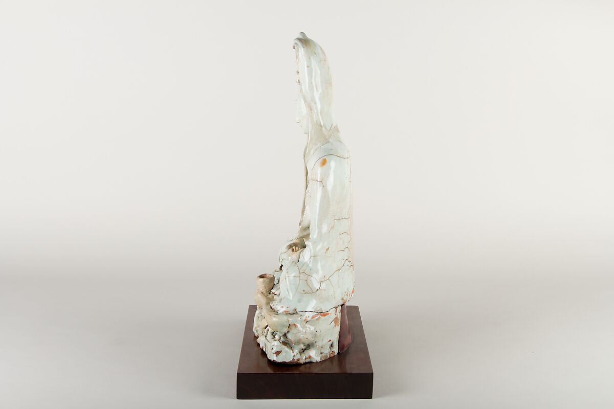 Figure of Guanyin, Pottery (Yingqing ware), China