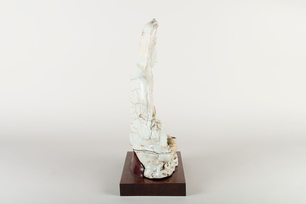Figure of Guanyin, Pottery (Yingqing ware), China