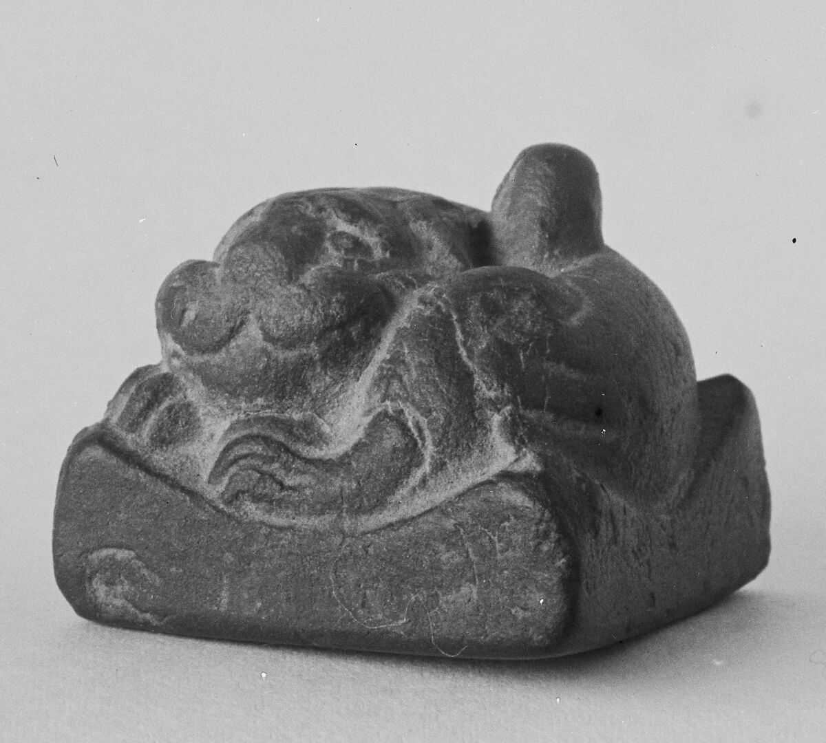 Sleeve weight, Unglazed clay, China 