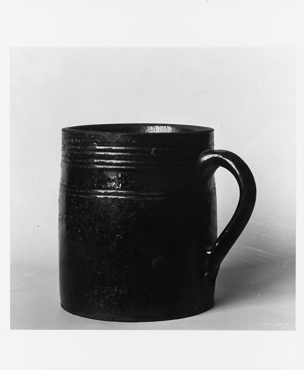 Mug, Probably earthenware, American
