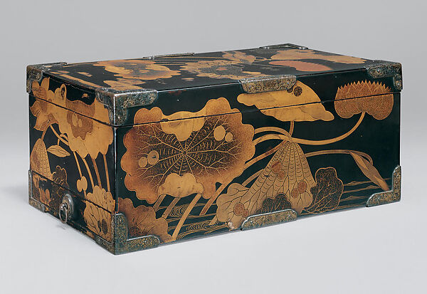 Sutra Box (Kyōbako) with Lotus Pond