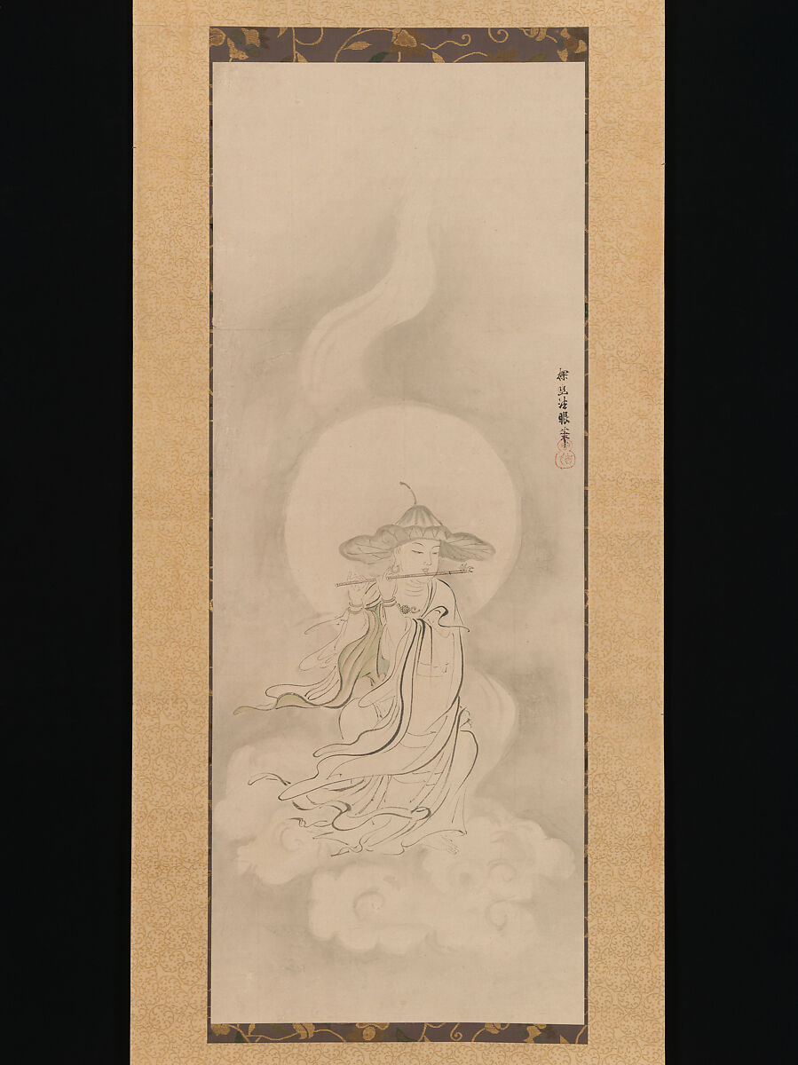 kano-tan-y-jiz-bosatsu-playing-a-flute-japan-edo-period-1615