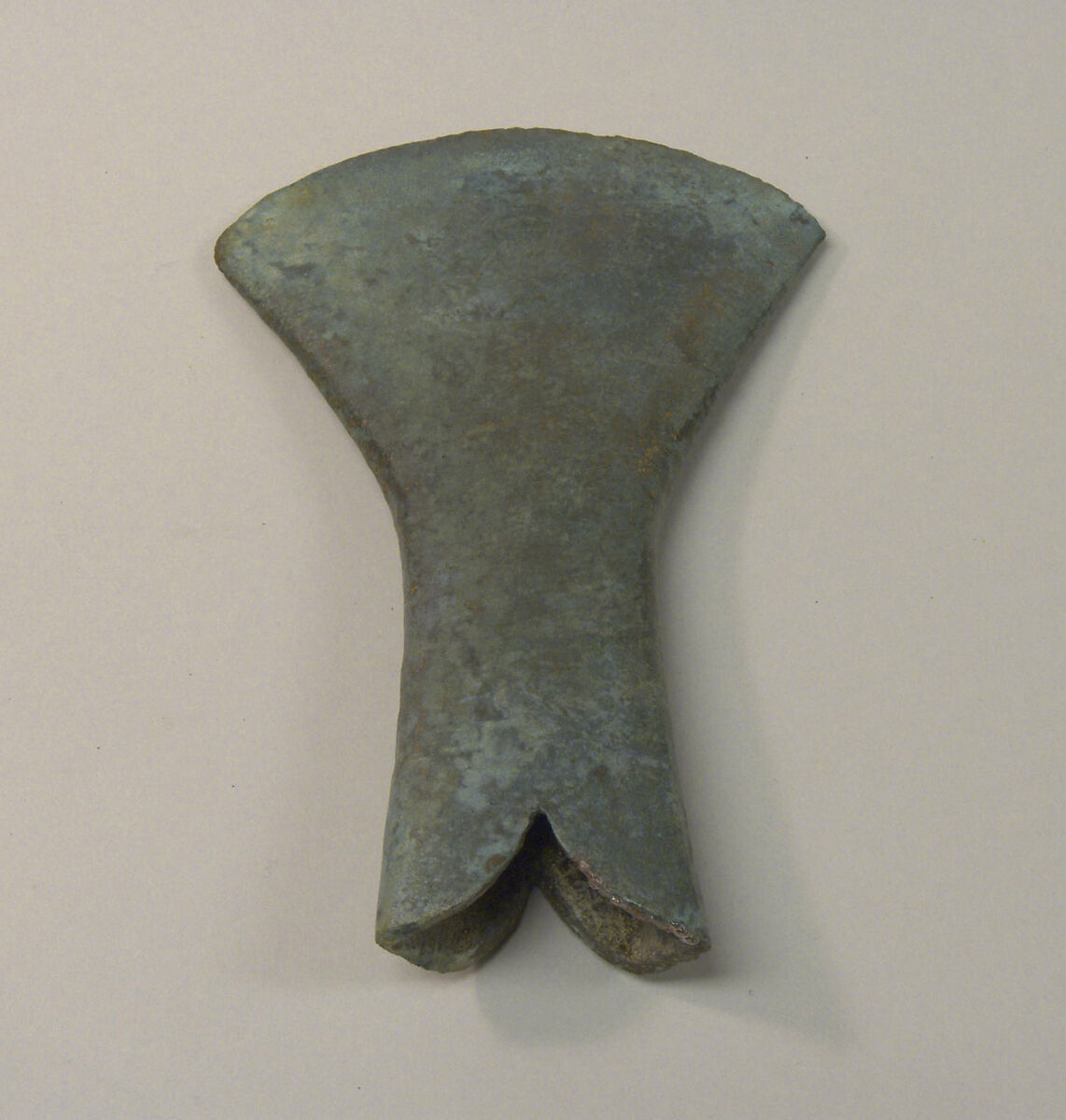 Swallowtail Hafted Ax with Diamond Pattern, Bronze, Indonesia