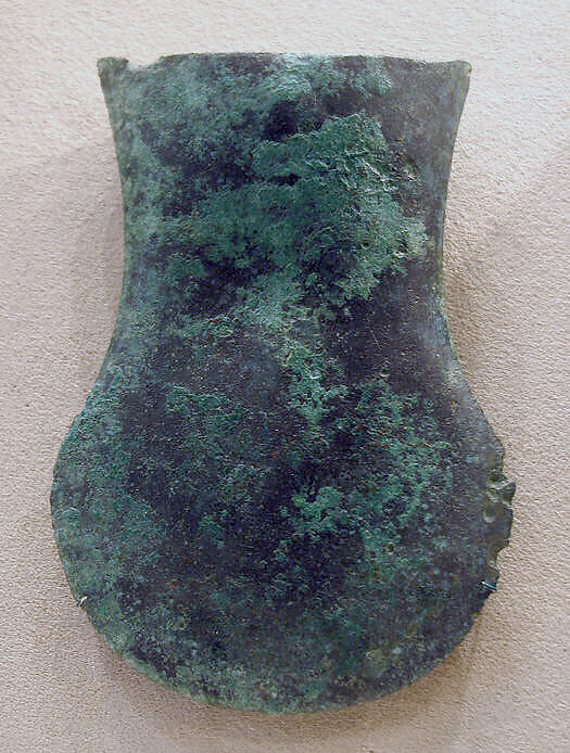 Hafted Ax, Bronze, Indonesia (Java, Lumajang, Pasiran) 