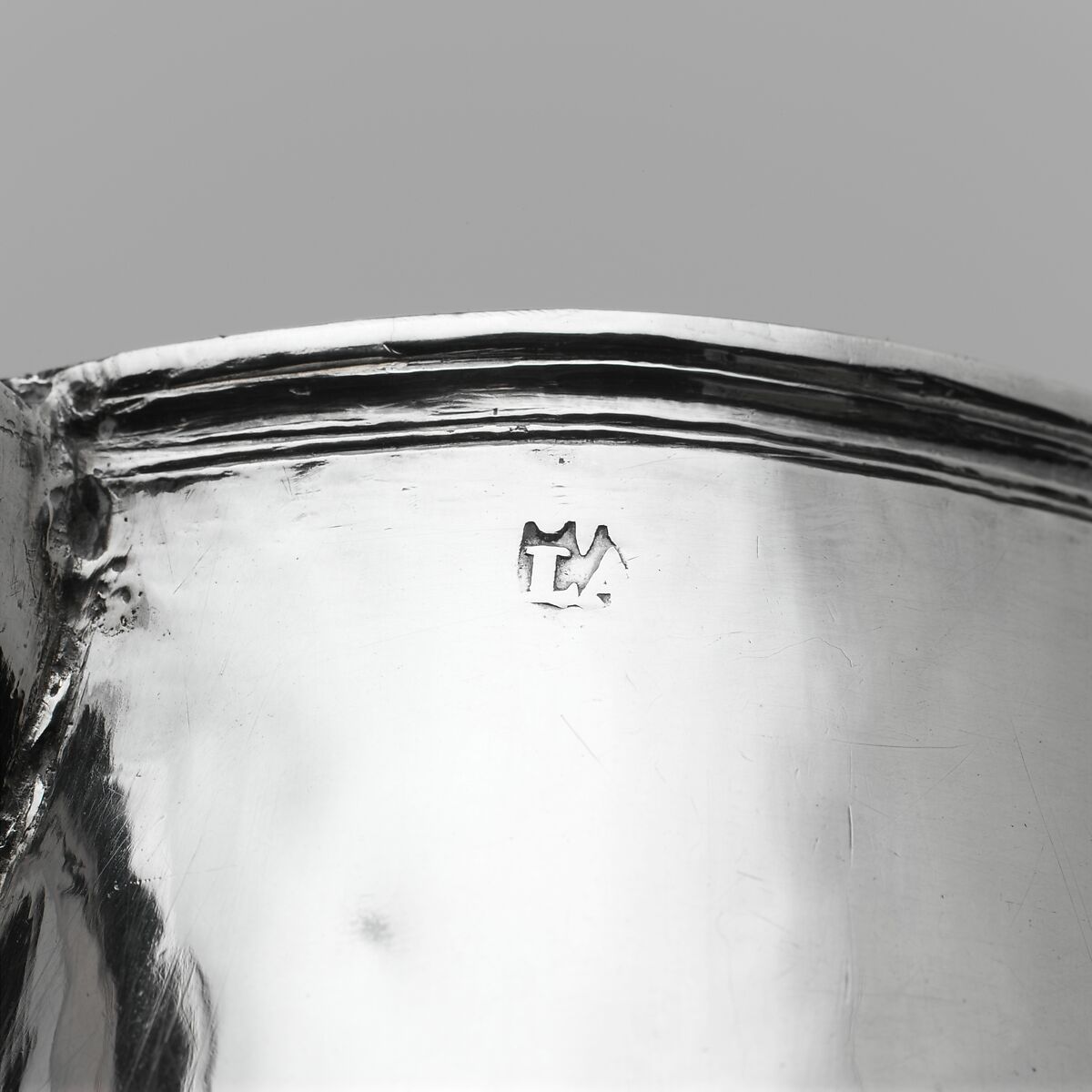 Mug, Marked by L. A., Silver, American