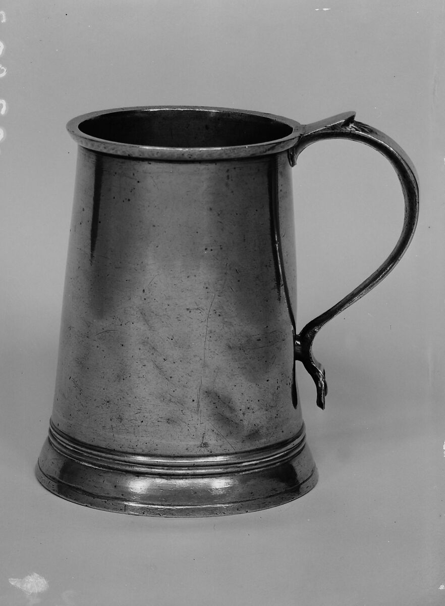 Mug, Nathaniel Austin (1741–1816), Pewter, American 
