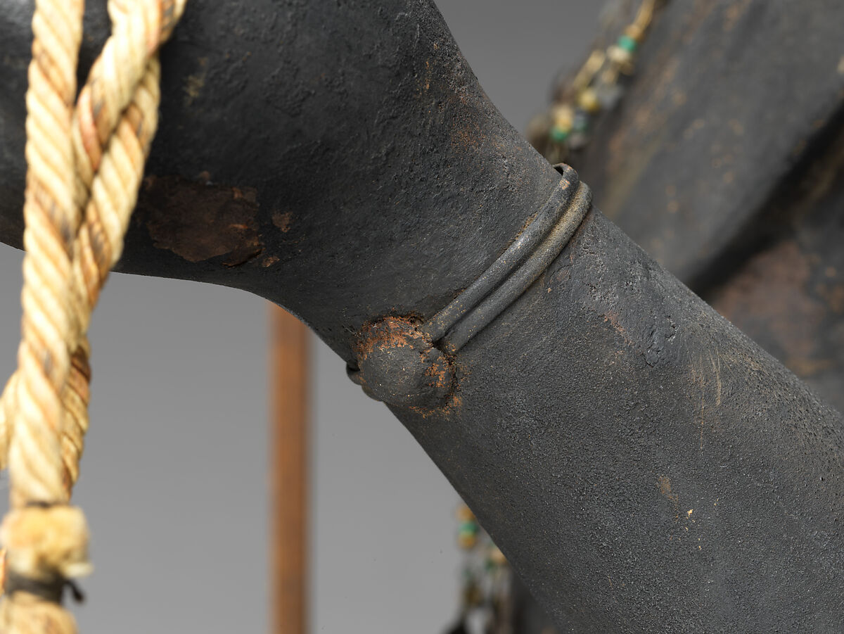 Fudō Myōō, the Immovable Wisdom King (Achala Vidyaraja), Kaikei (Japanese, active 1183–1223), Japanese cypress with lacquer, color, gold, cut gold leaf (kirikane), and inlaid crystal eyes, Japan